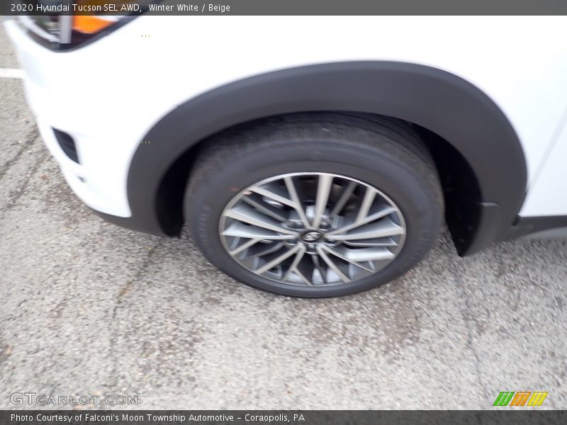 Winter White / Beige 2020 Hyundai Tucson SEL AWD