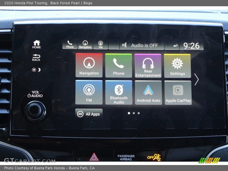 Black Forest Pearl / Beige 2020 Honda Pilot Touring