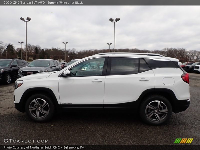 Summit White / Jet Black 2020 GMC Terrain SLT AWD