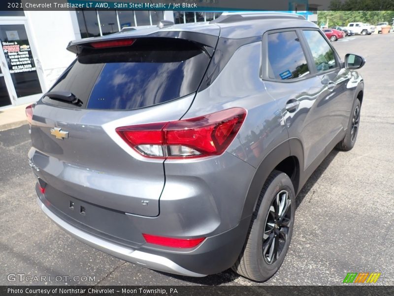 Satin Steel Metallic / Jet Black 2021 Chevrolet TrailBlazer LT AWD