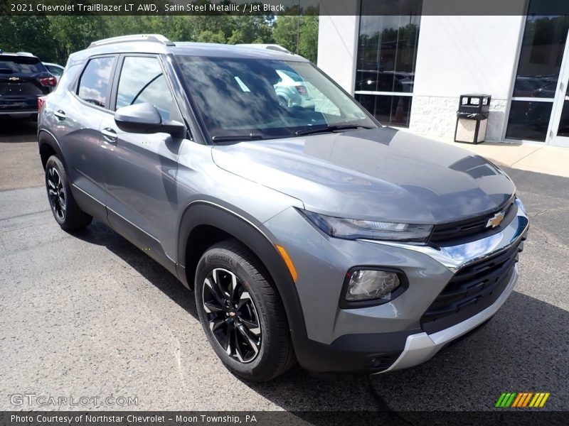 Satin Steel Metallic / Jet Black 2021 Chevrolet TrailBlazer LT AWD