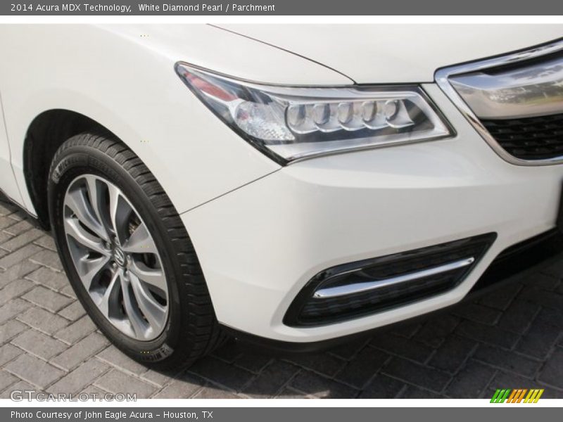 White Diamond Pearl / Parchment 2014 Acura MDX Technology