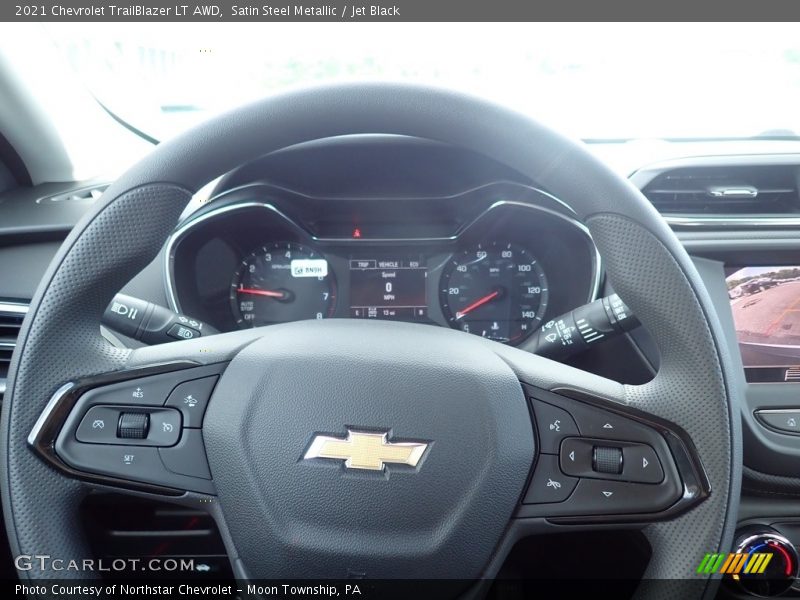 Satin Steel Metallic / Jet Black 2021 Chevrolet TrailBlazer LT AWD