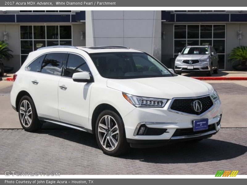 White Diamond Pearl / Parchment 2017 Acura MDX Advance