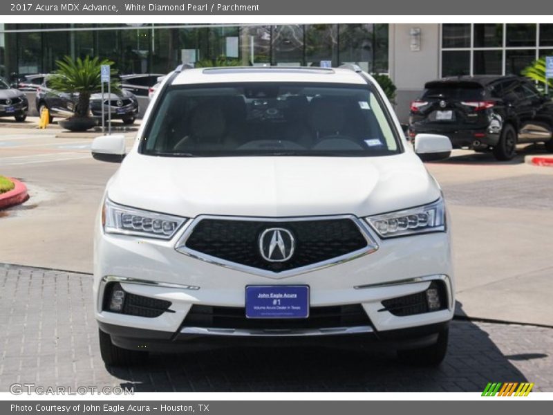 White Diamond Pearl / Parchment 2017 Acura MDX Advance