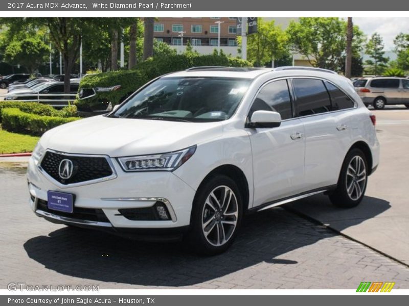White Diamond Pearl / Parchment 2017 Acura MDX Advance