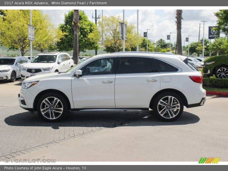 White Diamond Pearl / Parchment 2017 Acura MDX Advance