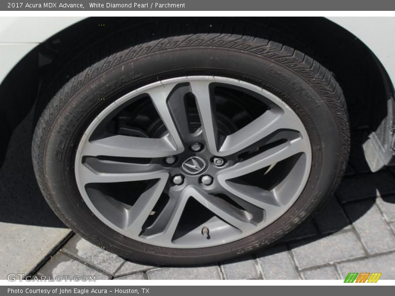 White Diamond Pearl / Parchment 2017 Acura MDX Advance