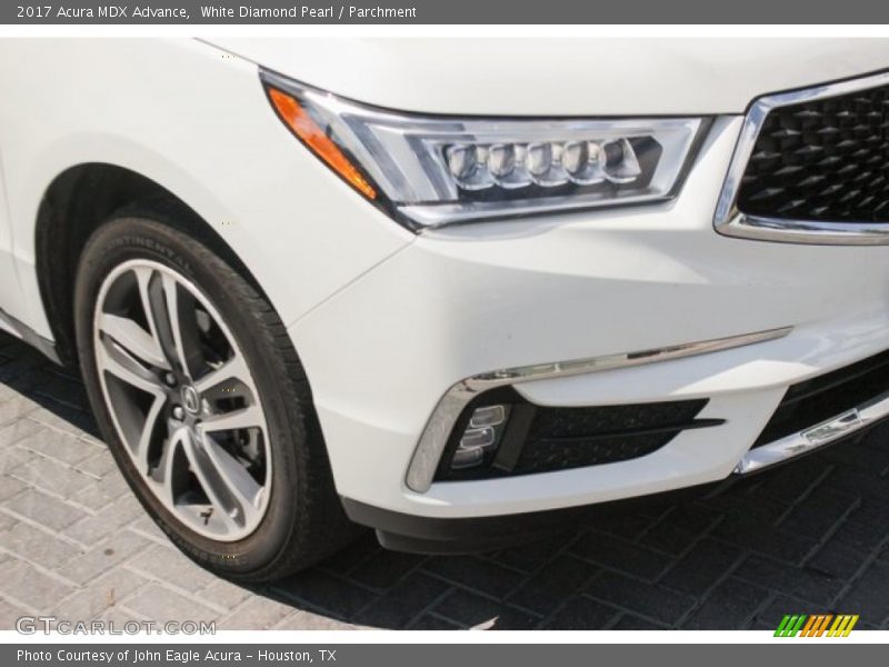 White Diamond Pearl / Parchment 2017 Acura MDX Advance