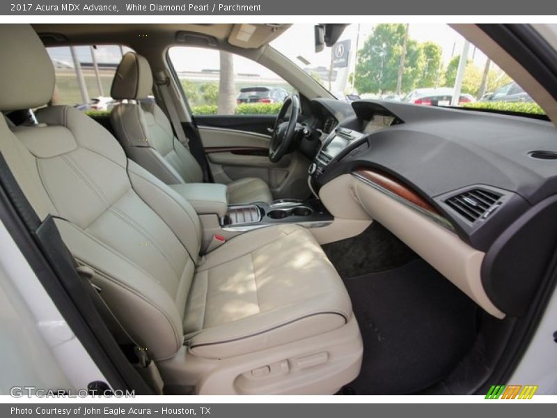 White Diamond Pearl / Parchment 2017 Acura MDX Advance