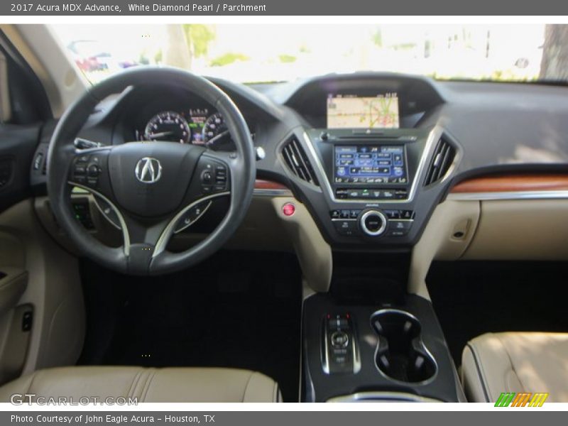 White Diamond Pearl / Parchment 2017 Acura MDX Advance