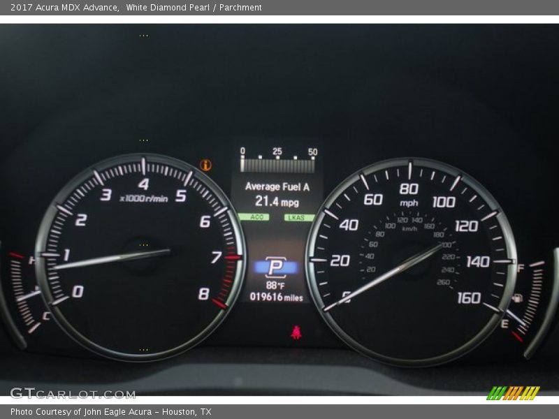 White Diamond Pearl / Parchment 2017 Acura MDX Advance