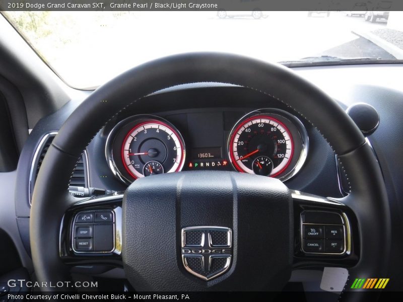 Granite Pearl / Black/Light Graystone 2019 Dodge Grand Caravan SXT