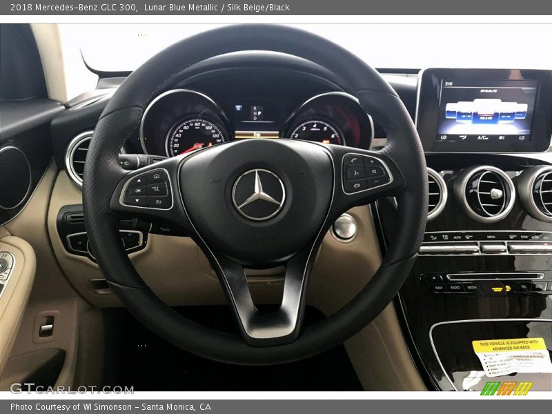 Lunar Blue Metallic / Silk Beige/Black 2018 Mercedes-Benz GLC 300