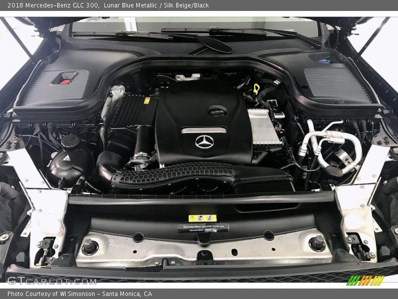Lunar Blue Metallic / Silk Beige/Black 2018 Mercedes-Benz GLC 300