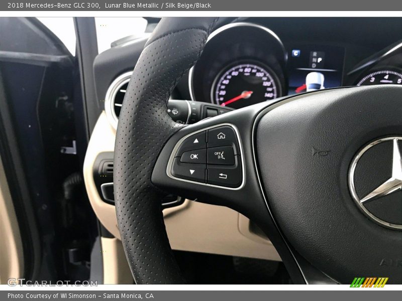 Lunar Blue Metallic / Silk Beige/Black 2018 Mercedes-Benz GLC 300