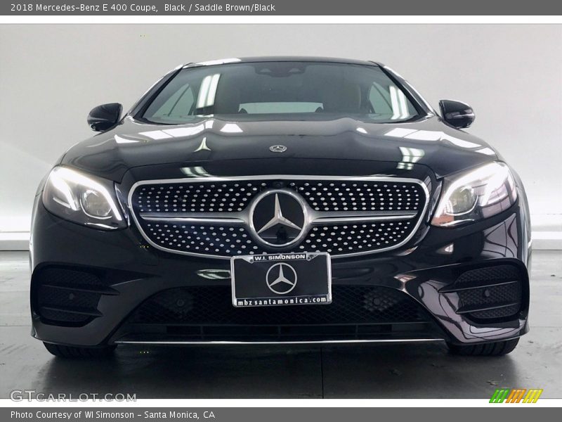 Black / Saddle Brown/Black 2018 Mercedes-Benz E 400 Coupe