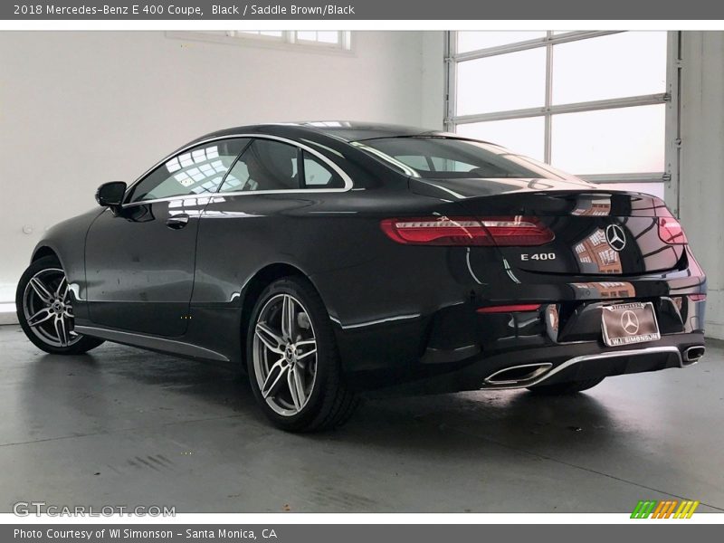 Black / Saddle Brown/Black 2018 Mercedes-Benz E 400 Coupe
