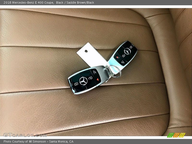 Black / Saddle Brown/Black 2018 Mercedes-Benz E 400 Coupe