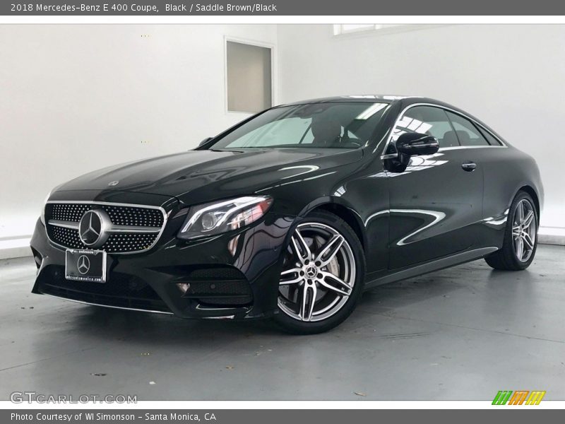 Black / Saddle Brown/Black 2018 Mercedes-Benz E 400 Coupe