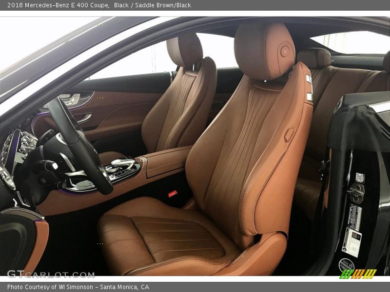 Black / Saddle Brown/Black 2018 Mercedes-Benz E 400 Coupe