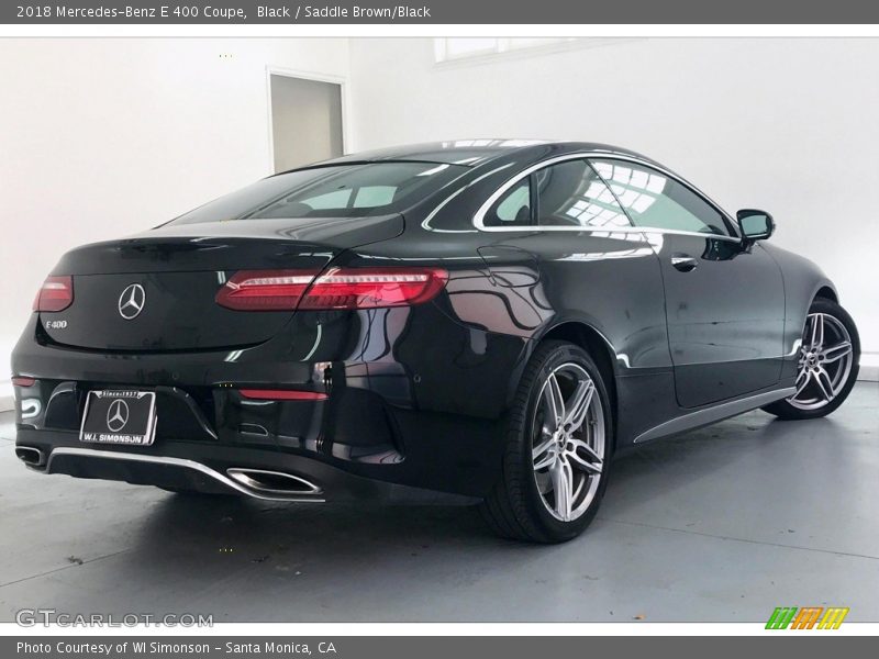 Black / Saddle Brown/Black 2018 Mercedes-Benz E 400 Coupe