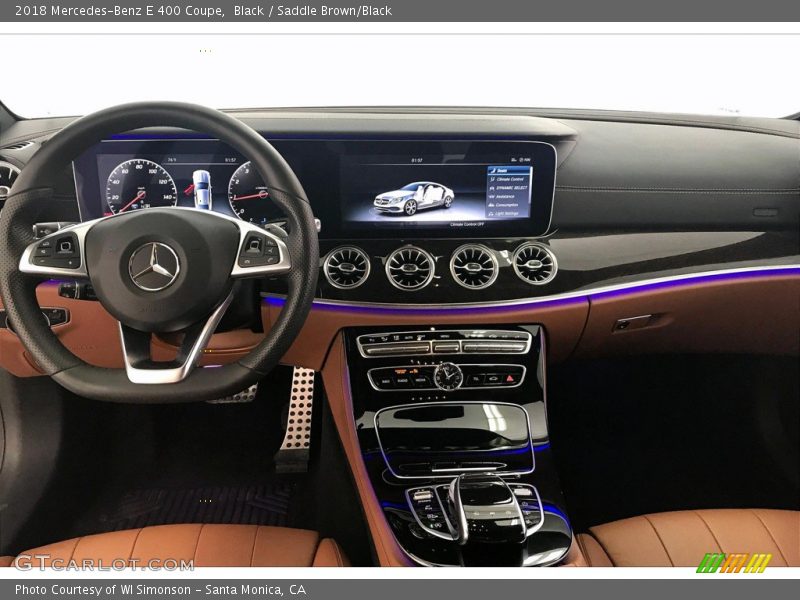 Black / Saddle Brown/Black 2018 Mercedes-Benz E 400 Coupe