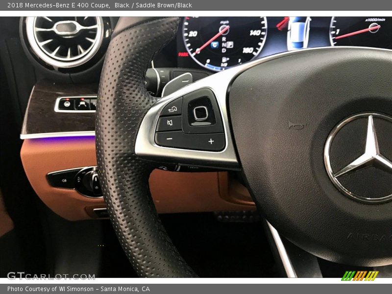 Black / Saddle Brown/Black 2018 Mercedes-Benz E 400 Coupe