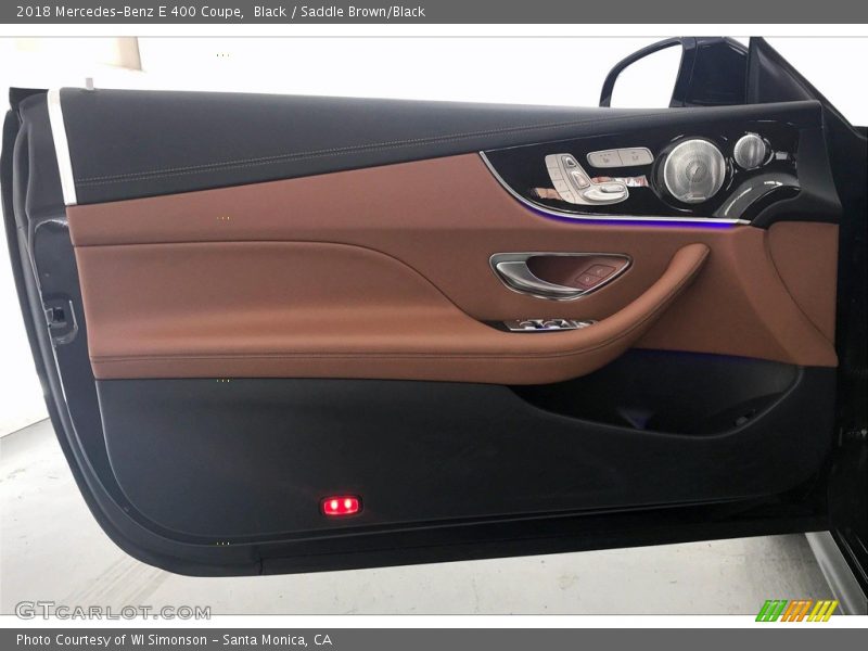 Black / Saddle Brown/Black 2018 Mercedes-Benz E 400 Coupe
