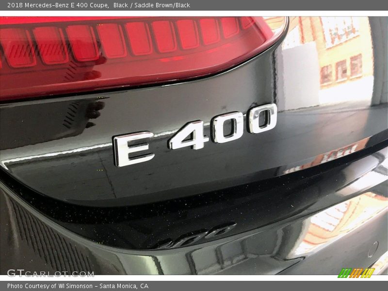 Black / Saddle Brown/Black 2018 Mercedes-Benz E 400 Coupe