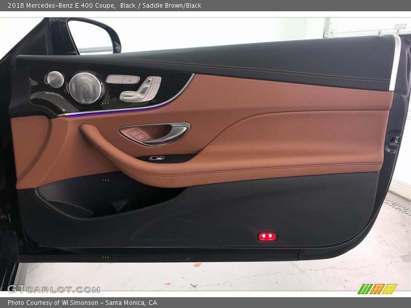 Black / Saddle Brown/Black 2018 Mercedes-Benz E 400 Coupe