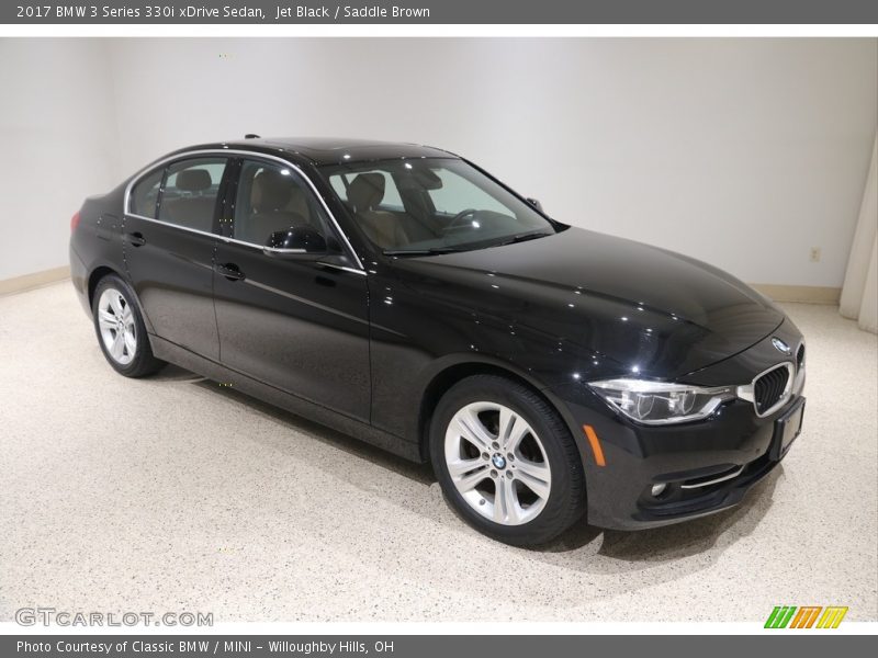 Jet Black / Saddle Brown 2017 BMW 3 Series 330i xDrive Sedan