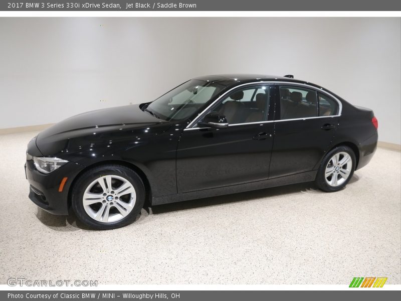 Jet Black / Saddle Brown 2017 BMW 3 Series 330i xDrive Sedan