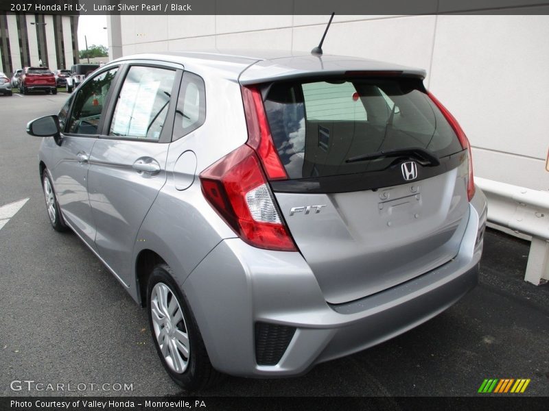 Lunar Silver Pearl / Black 2017 Honda Fit LX