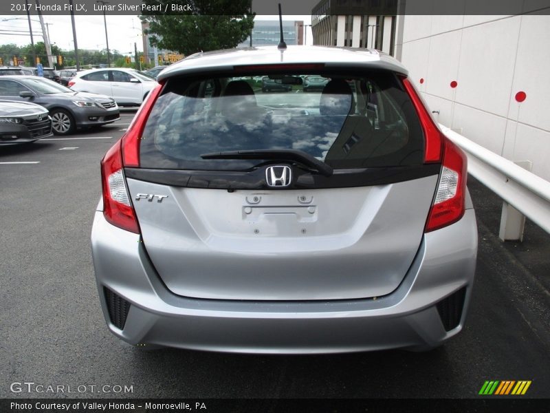 Lunar Silver Pearl / Black 2017 Honda Fit LX