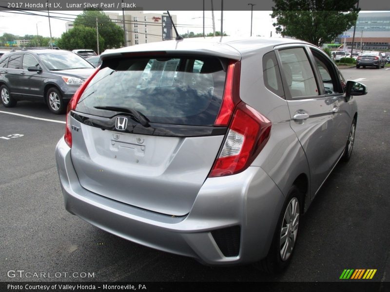 Lunar Silver Pearl / Black 2017 Honda Fit LX