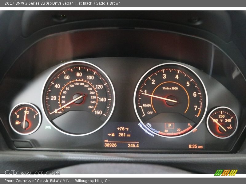 Jet Black / Saddle Brown 2017 BMW 3 Series 330i xDrive Sedan