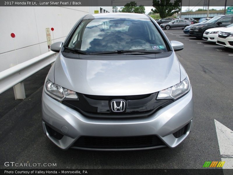 Lunar Silver Pearl / Black 2017 Honda Fit LX
