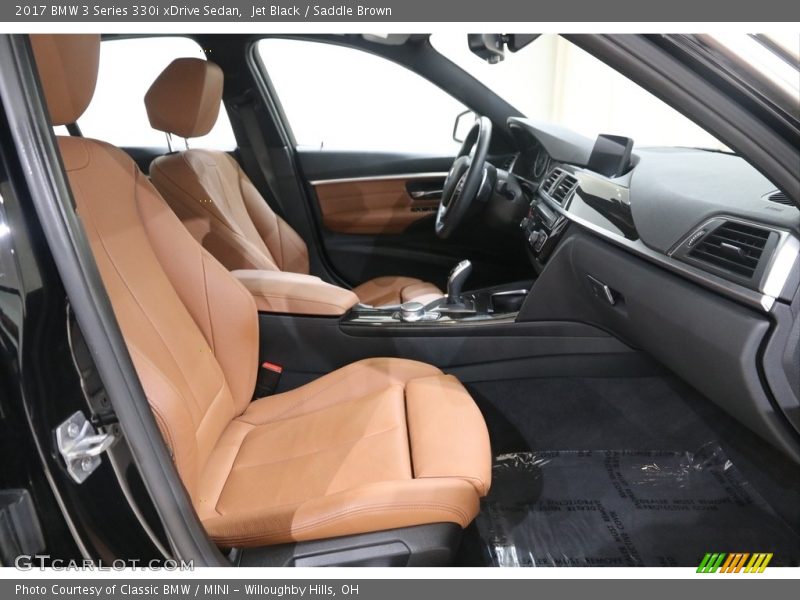 Jet Black / Saddle Brown 2017 BMW 3 Series 330i xDrive Sedan