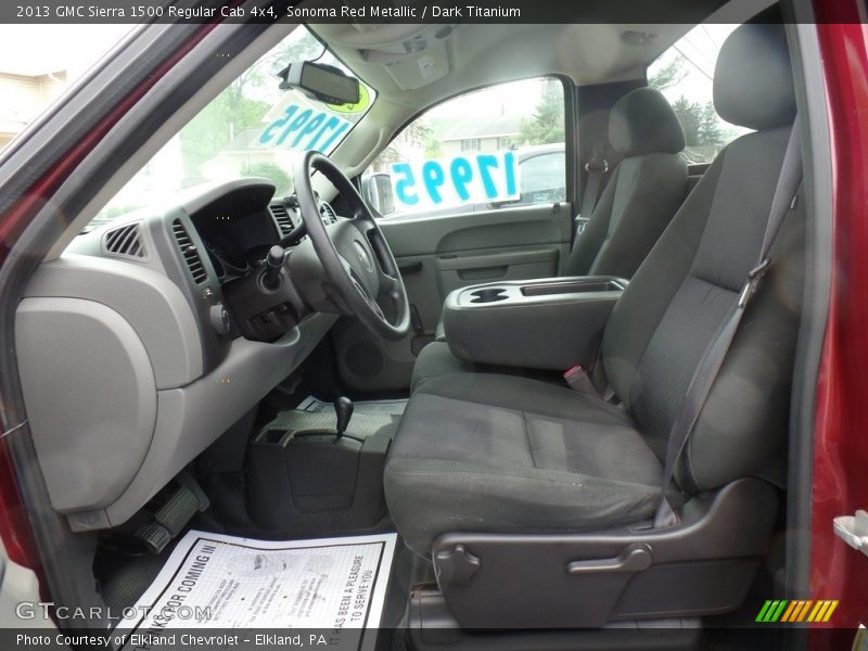 Front Seat of 2013 Sierra 1500 Regular Cab 4x4