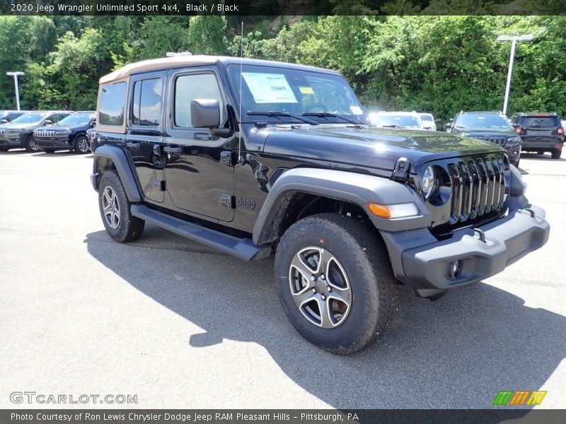Black / Black 2020 Jeep Wrangler Unlimited Sport 4x4