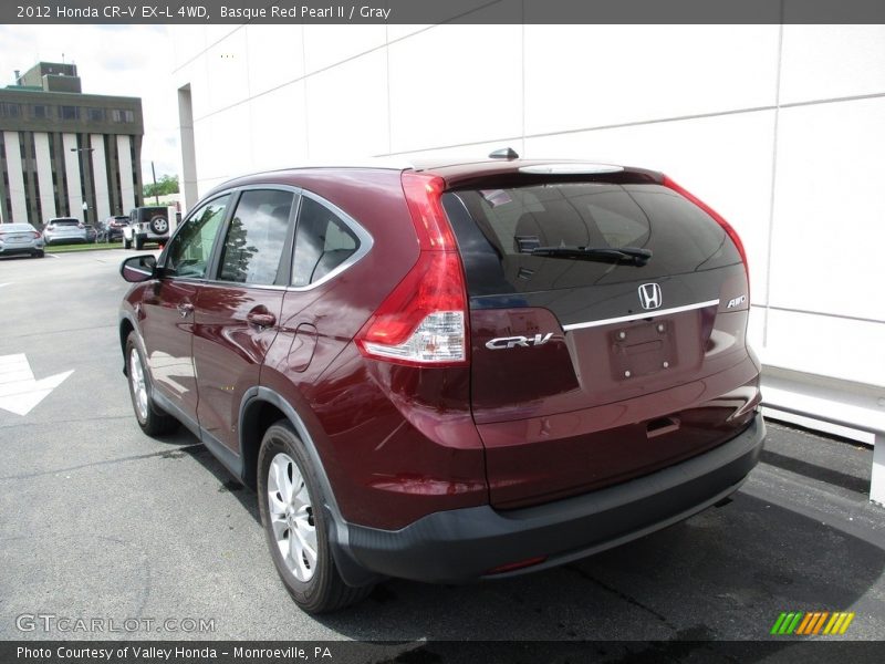 Basque Red Pearl II / Gray 2012 Honda CR-V EX-L 4WD