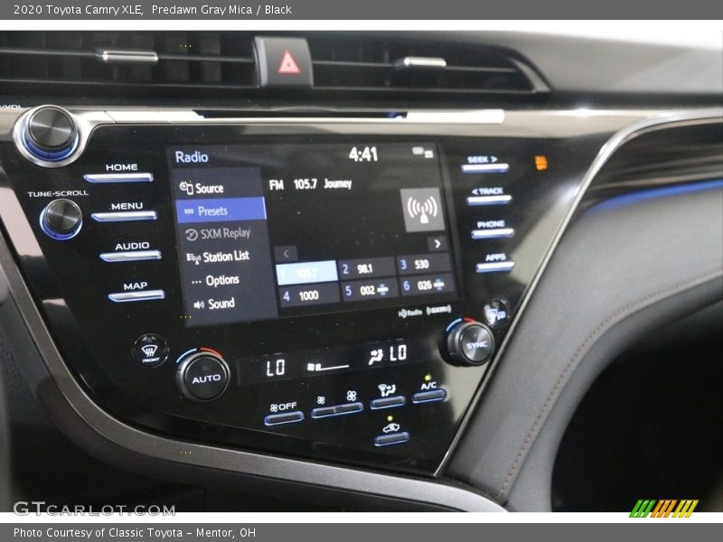 Predawn Gray Mica / Black 2020 Toyota Camry XLE