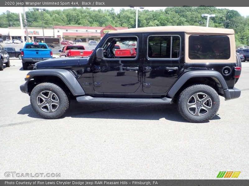 Black / Black 2020 Jeep Wrangler Unlimited Sport 4x4