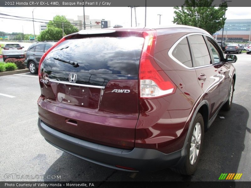 Basque Red Pearl II / Gray 2012 Honda CR-V EX-L 4WD