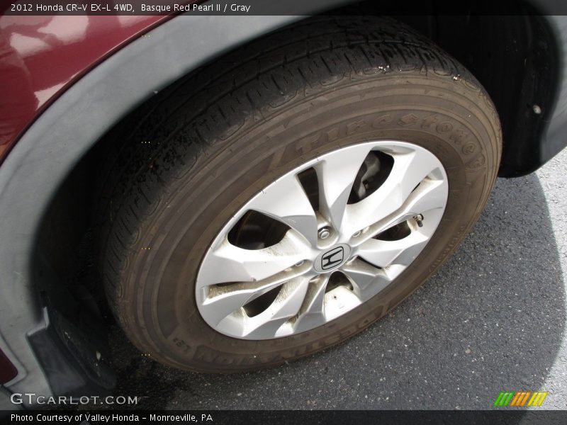 Basque Red Pearl II / Gray 2012 Honda CR-V EX-L 4WD
