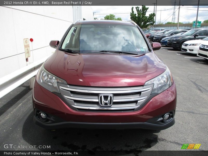 Basque Red Pearl II / Gray 2012 Honda CR-V EX-L 4WD