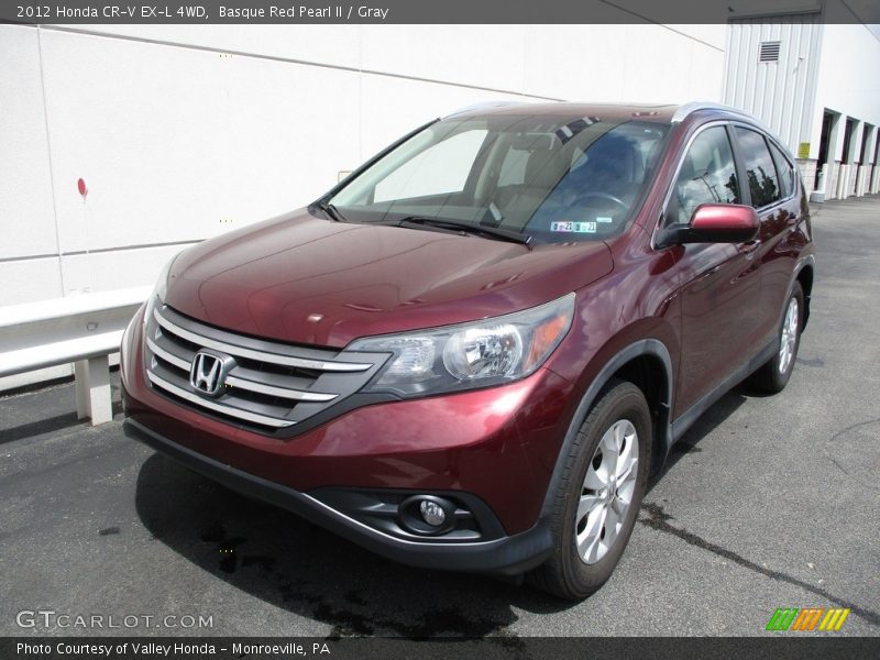 Basque Red Pearl II / Gray 2012 Honda CR-V EX-L 4WD