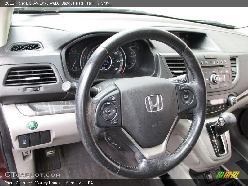 Basque Red Pearl II / Gray 2012 Honda CR-V EX-L 4WD