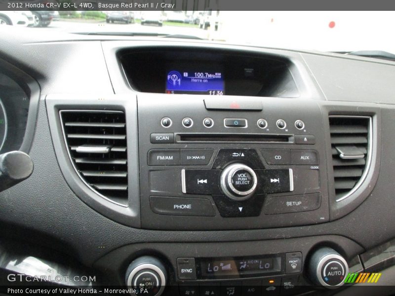 Basque Red Pearl II / Gray 2012 Honda CR-V EX-L 4WD